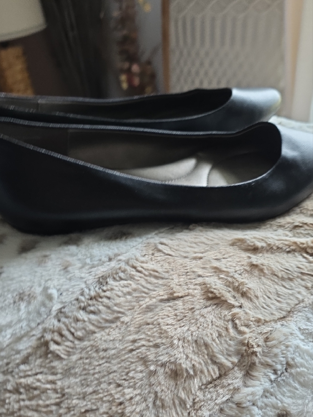 Kelly & Katie Black Pointed-Toe Slip-On Flats - Picture 5 of 7